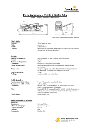 Pokretna postrojenja za prosijavanje Backers 2-ha