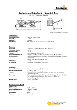 Pokretna postrojenja za prosijavanje Backers 2-ha