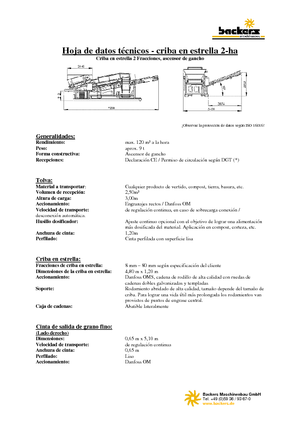 Pokretna postrojenja za prosijavanje Backers 2-ha