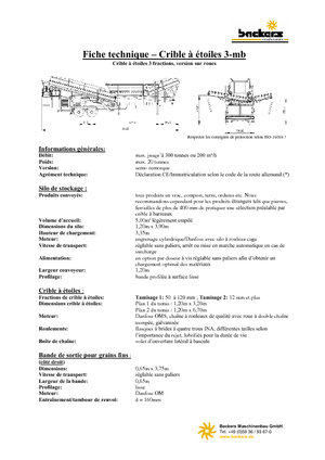 Pokretna postrojenja za prosijavanje Backers Sternsieb 3-mb