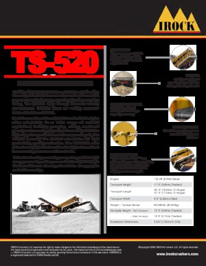 Pokretna postrojenja za prosijavanje IROCK  TS-520