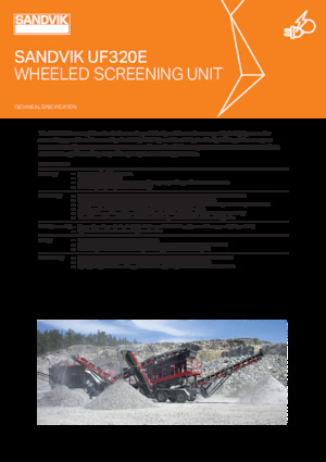 Pokretna postrojenja za prosijavanje Sandvik UF320E