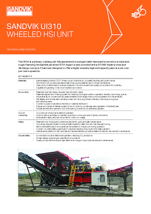 Pokretna postrojenja za prosijavanje Sandvik UI310 HSI