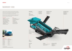 Pokretna postrojenja za prosijavanje Powerscreen Warrior 1800