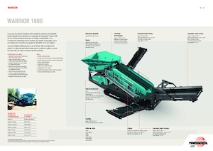 Pokretna postrojenja za prosijavanje Powerscreen Warrior 1800
