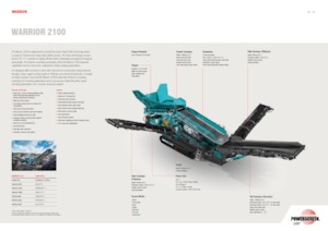Pokretna postrojenja za prosijavanje Powerscreen Warrior 2100
