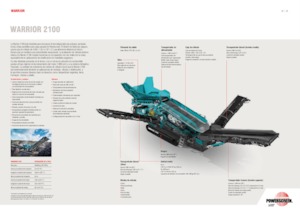 Pokretna postrojenja za prosijavanje Powerscreen Warrior 2100