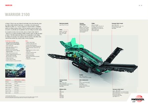 Pokretna postrojenja za prosijavanje Powerscreen Warrior 2100