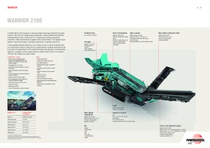 Pokretna postrojenja za prosijavanje Powerscreen Warrior 2100