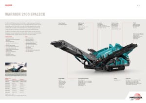 Pokretna postrojenja za prosijavanje Powerscreen Warrior 2100 Spaleck
