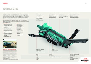 Pokretna postrojenja za prosijavanje Powerscreen Warrior 2400