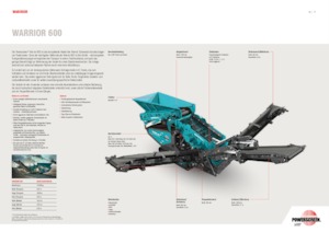 Pokretna postrojenja za prosijavanje Powerscreen Warrior 600