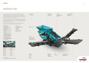 Pokretna postrojenja za prosijavanje Powerscreen Warrior 600
