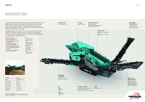 Pokretna postrojenja za prosijavanje Powerscreen WARRIOR 800