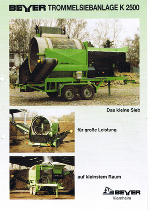Mobilna sita s bubnjem Beyer K 2500