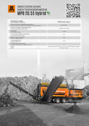 Mobilna sita s bubnjem Pronar MPB 20.55 hybrid