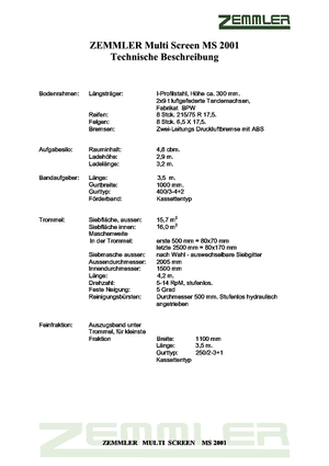 Mobilna sita s bubnjem Zemmler MS 2001 