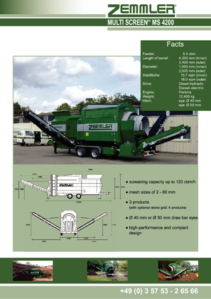 Mobilna sita s bubnjem Zemmler MS 4200