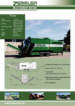 Mobilna sita s bubnjem Zemmler MS 5200
