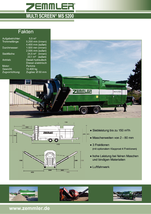 Mobilna sita s bubnjem Zemmler MS 5200