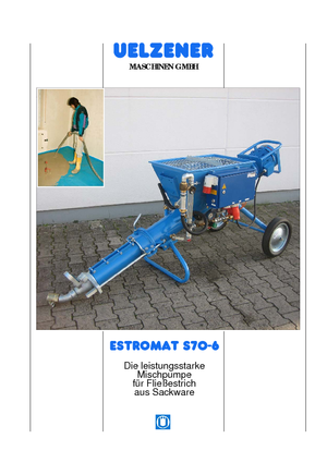Pumpe za miješanje morta Uelzener Estromat S 70-6
