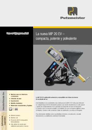 Pumpe za miješanje morta Putzmeister MP 20 EV