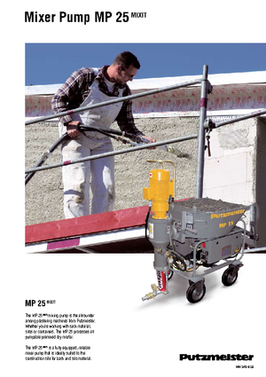 Pumpe za miješanje morta Putzmeister MP 25 Mixit JP-WP/D5K