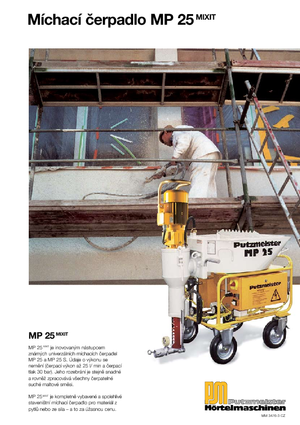 Pumpe za miješanje morta Putzmeister MP 25 Mixit JP-WP/D5K