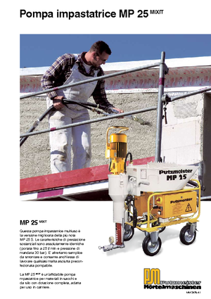 Pumpe za miješanje morta Putzmeister MP 25 Mixit JP-WP/D5K