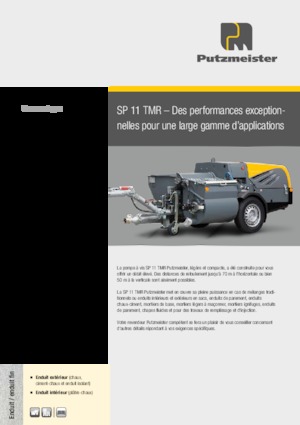 Pumpe za vijčane transportere Putzmeister SP 11 TMR