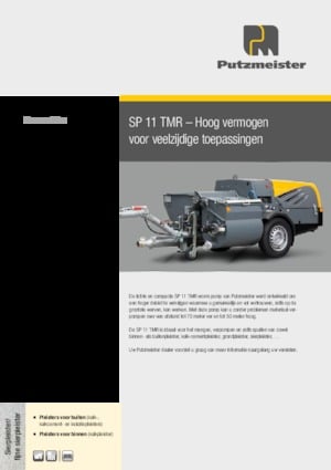 Pumpe za vijčane transportere Putzmeister SP 11 TMR