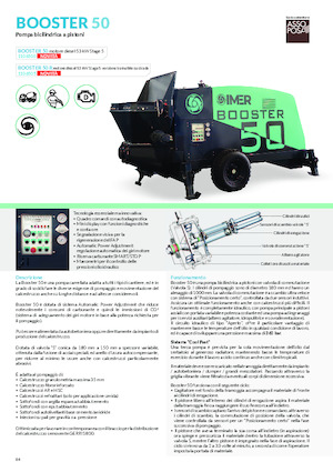 Strojevi za prskanje i transport morta Imer Booster 50R