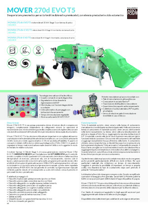 Strojevi za prskanje i transport morta Imer Mover 270db Evo T5