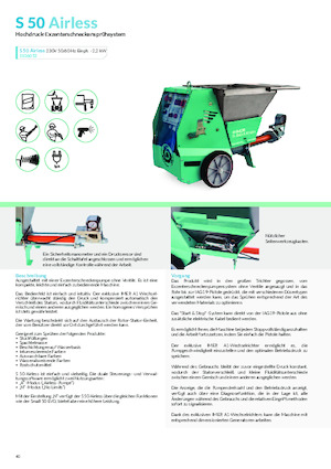 Strojevi za prskanje i transport morta Imer S 50 Airless