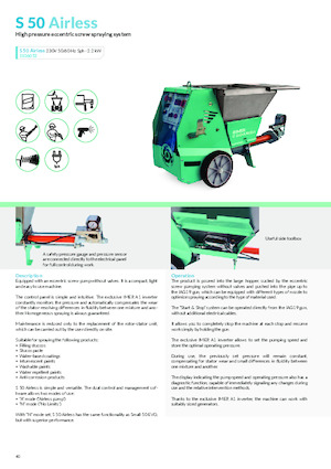Strojevi za prskanje i transport morta Imer S 50 Airless