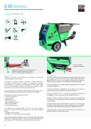 Strojevi za prskanje i transport morta Imer S 50 Airless