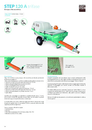 Strojevi za prskanje i transport morta Imer Step 120 A 400V