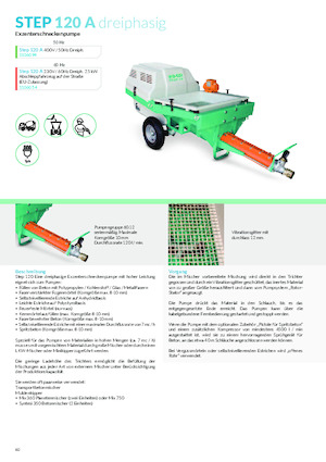 Strojevi za prskanje i transport morta Imer Step 120 A