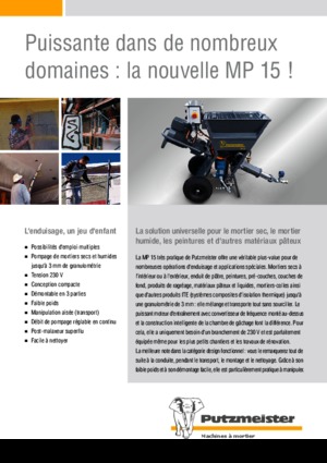 Pumpe za miješanje morta Putzmeister MP 15