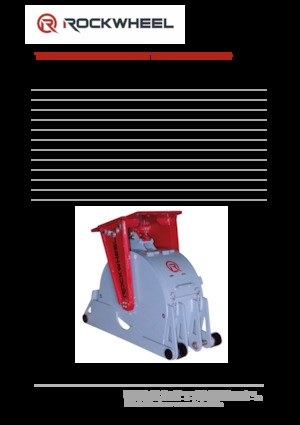 Ugradne glave za glodanje za hidraulične bagere Rockwheel by ROCK.ZONE RR 300