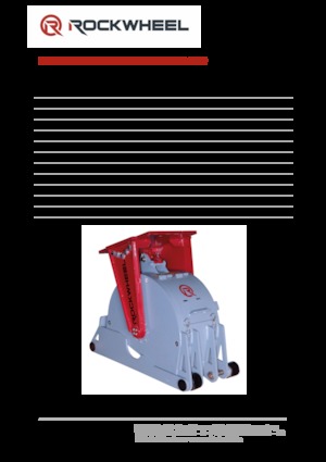 Ugradne glave za glodanje za hidraulične bagere Rockwheel by ROCK.ZONE RR 300