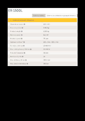 Ugradne glave za glodanje za hidraulične bagere Epiroc ER 1500L