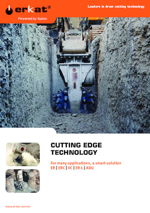 Ugradne glave za glodanje za hidraulične bagere Erkat ERC 3000