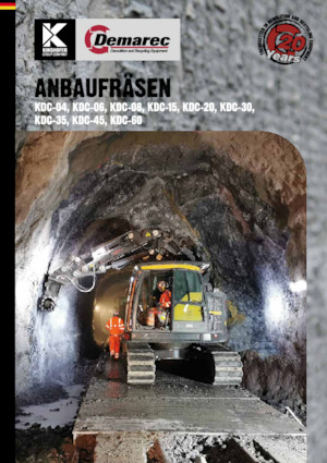 Ugradne glave za glodanje za hidraulične bagere Demarec KDC-35