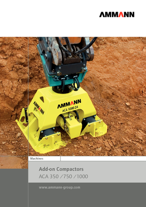 Kompaktori za hidraulične bagere Ammann ACA 1000