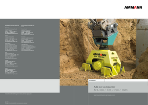 Kompaktori za hidraulične bagere Ammann ACA 1000-2