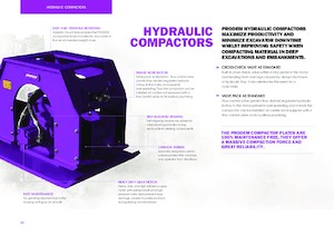Kompaktori za hidraulične bagere Prodem PHC100