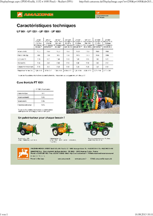 Nošene prskalice Amazone UF 1201 (12,5)
