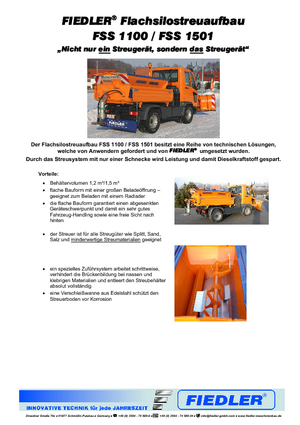 Montirani sklopovi za širenje Fiedler FSS 1100