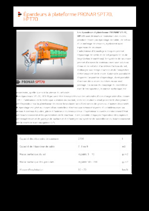 Montirani sklopovi za širenje Pronar SPT 70 